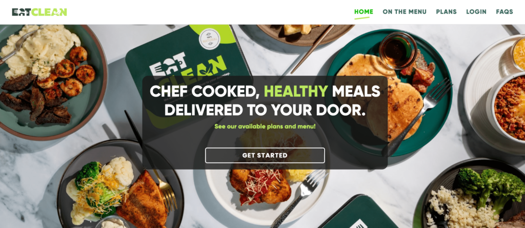 Eatclean homepage