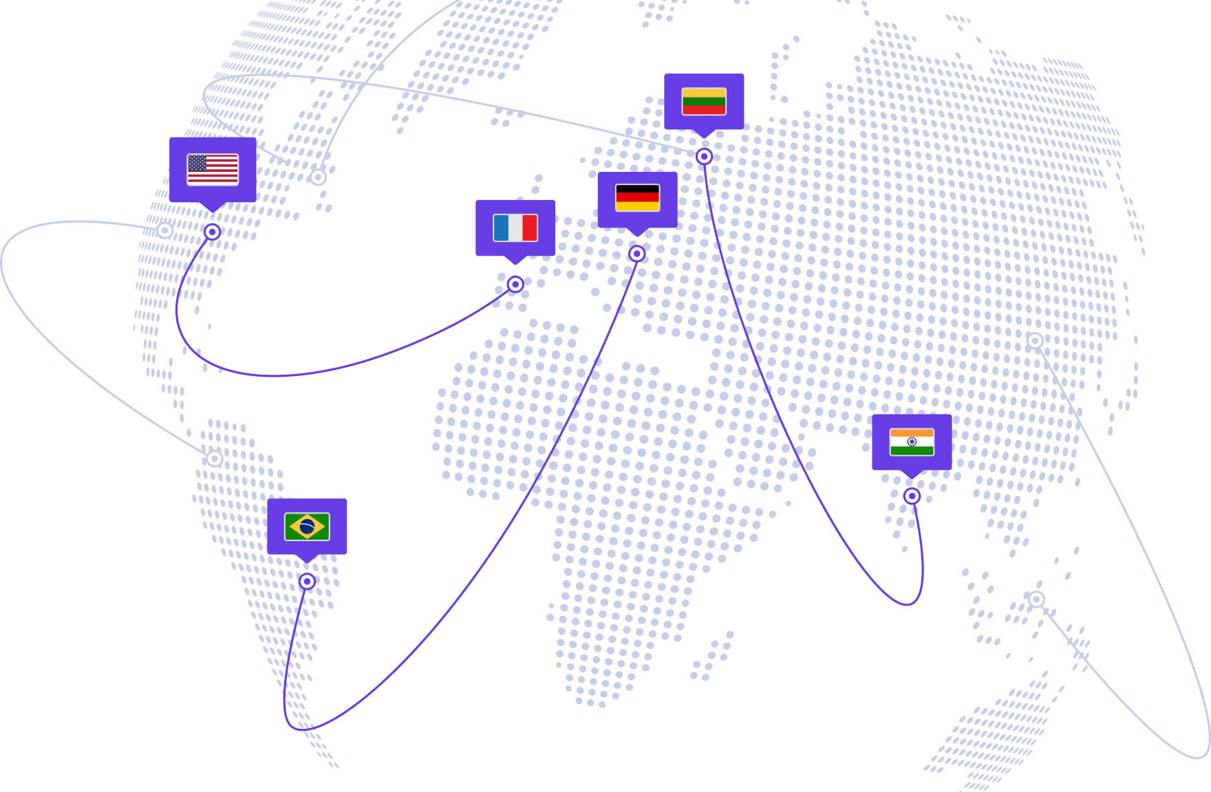 Global data center network