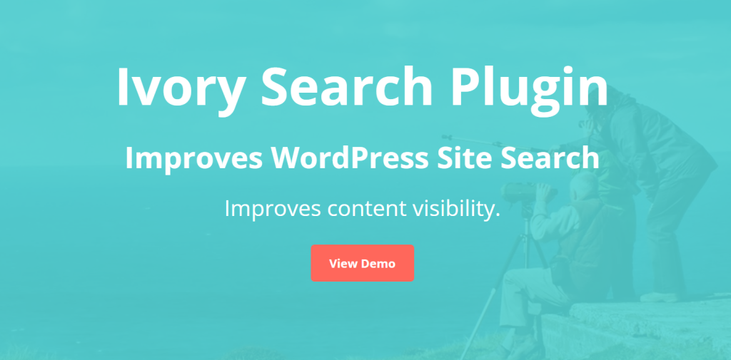 The Ivory Search plugin's website homepage