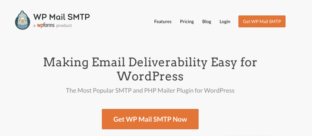 WP Mail SMTP homepage